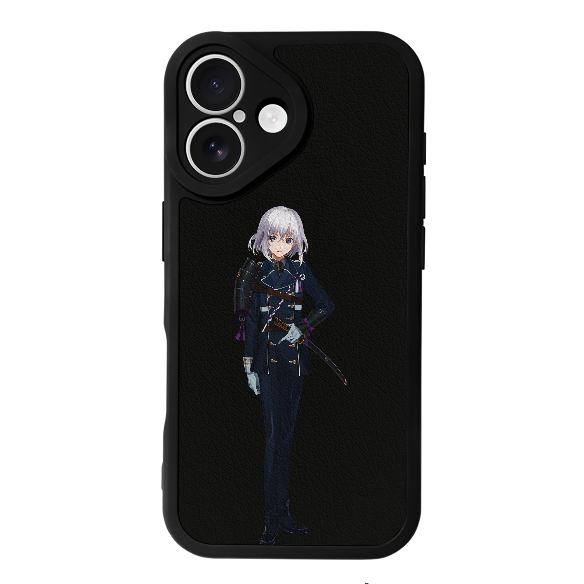 （画像用） 刀剣乱舞 Touken Ranbu 【iPhone 16シリーズ対応】シリコンスマホケース（レザー調） 材質：シリコン